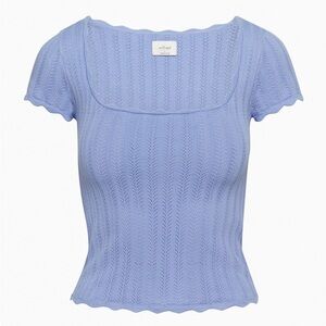 Aritzia Wilfred Parcel Top - Soft Iris